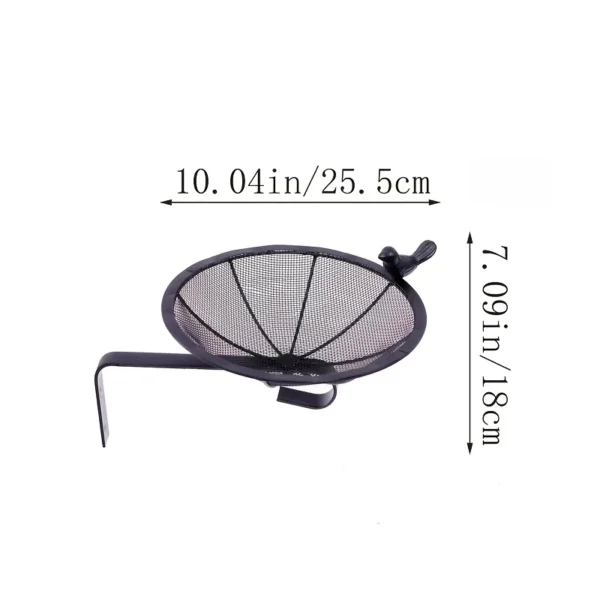 The Mesh Bird Feeder Tray — Black Iron Garden Feeder