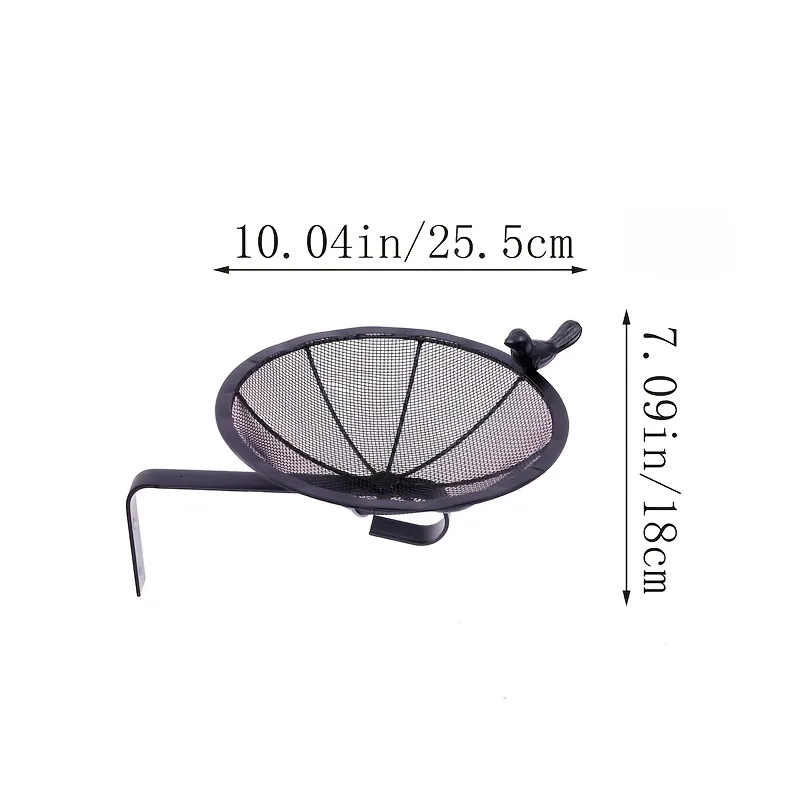 Black Mesh Bird Feeder Tray - Image 8