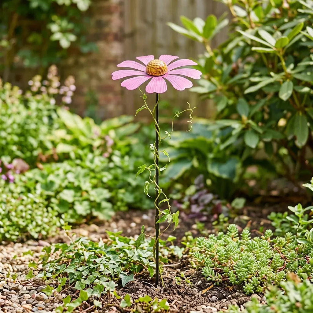 Painted Flower Garden Stake for Flower Beds - Image 7
