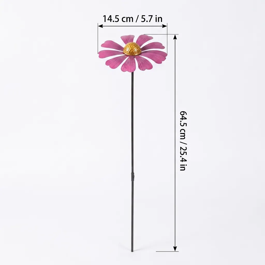 Painted Flower Garden Stake for Flower Beds - Image 10