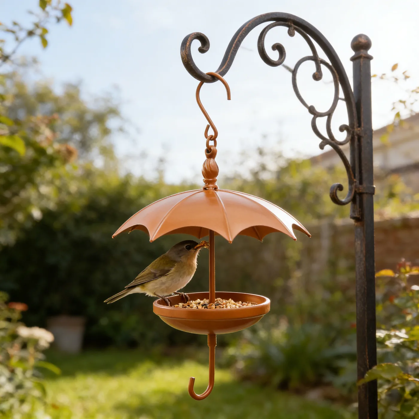 Painted Umbrella Bird Feeder - Image 8