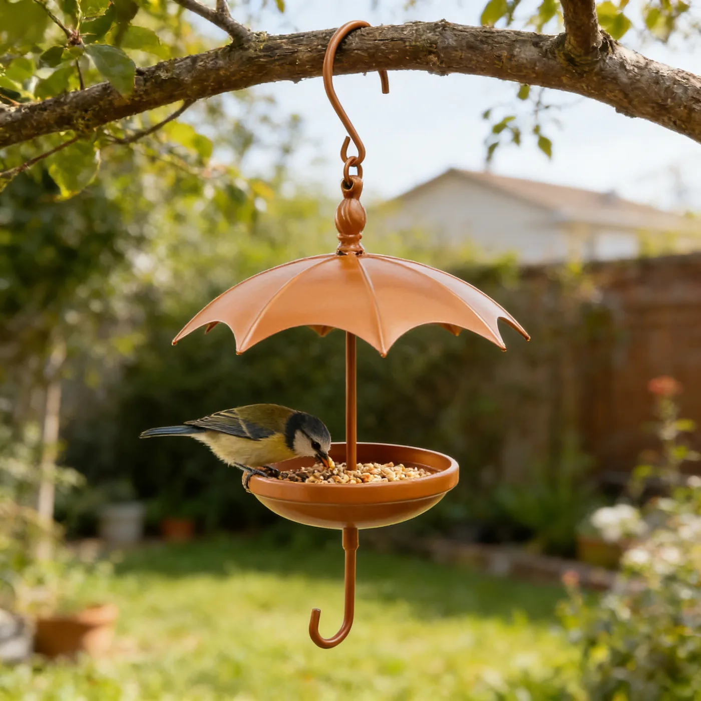 Painted Umbrella Bird Feeder - Image 10
