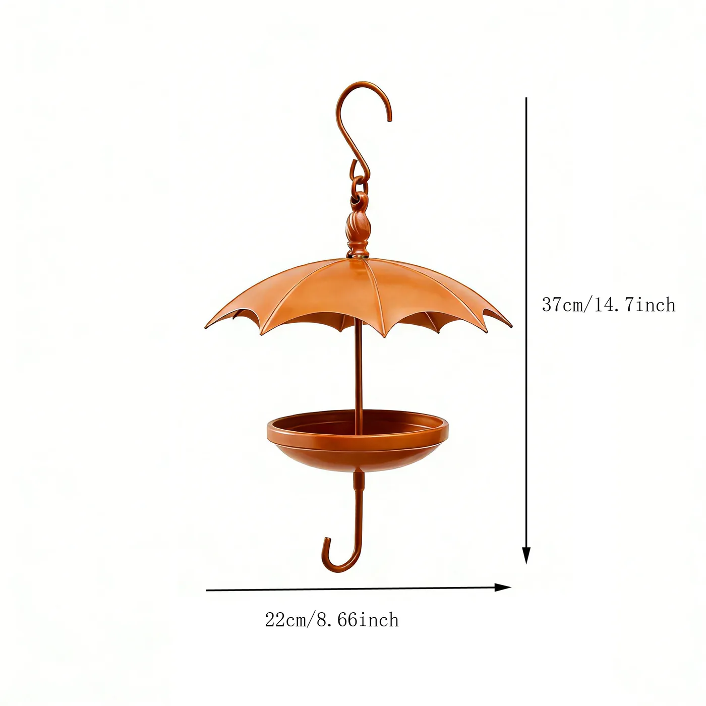 Painted Umbrella Bird Feeder - Image 2