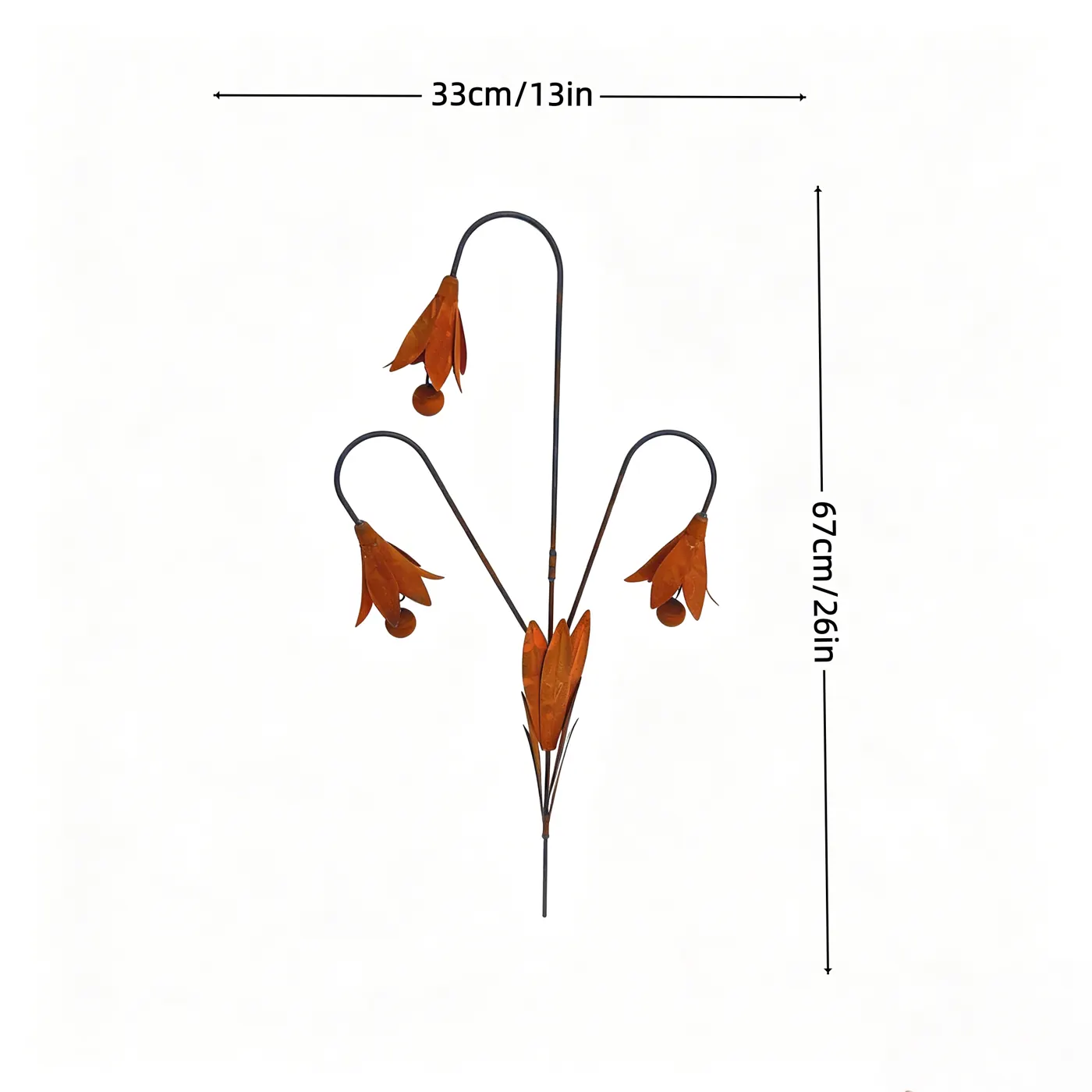 Rustic Bluebell Flower Garden Stake for Outdoor Decor - Image 10