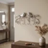 The Two-Bird Key Hook — Silver Iron Entryway Hook