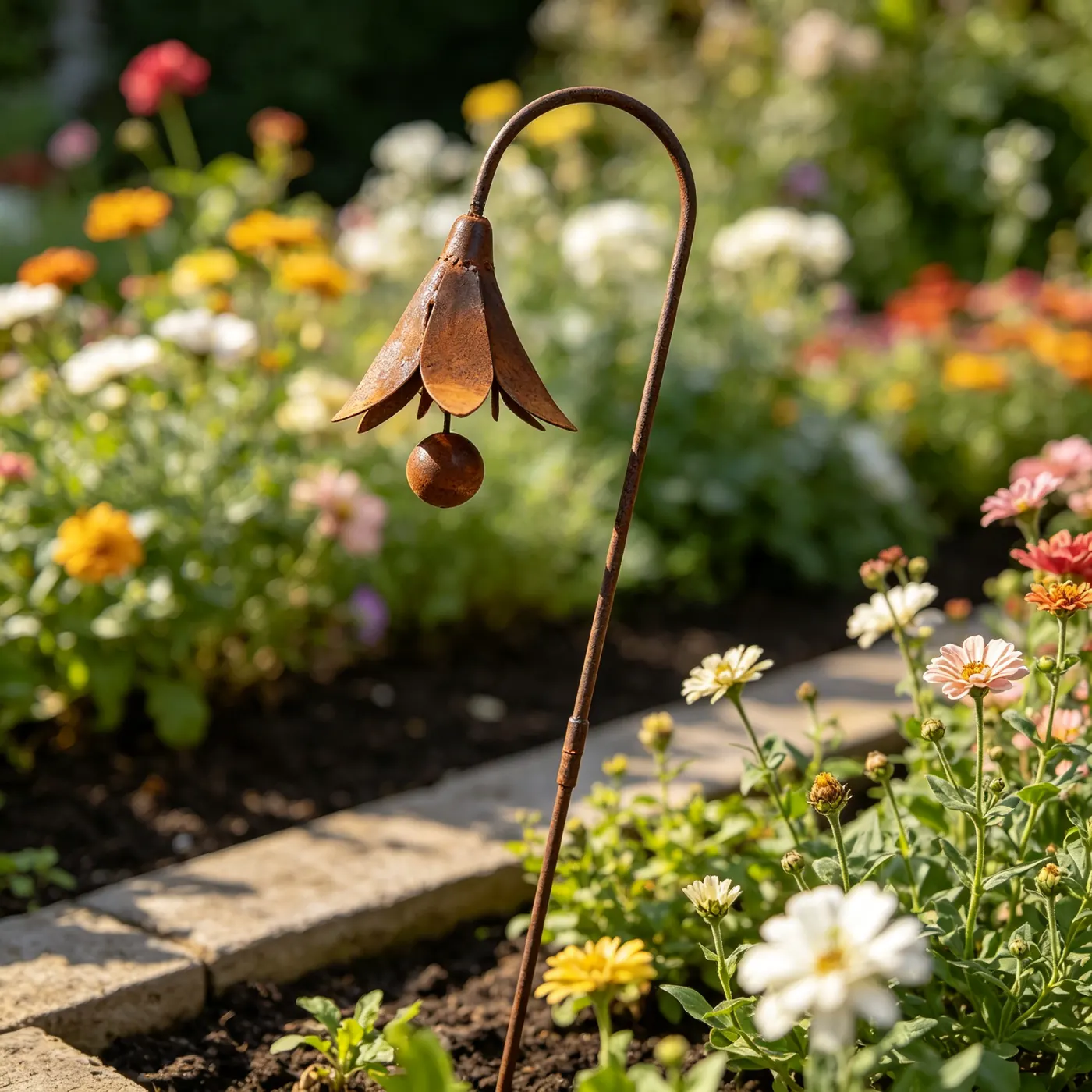 Single Bluebell Flower Garden Stake for Outdoor Decor - Image 3