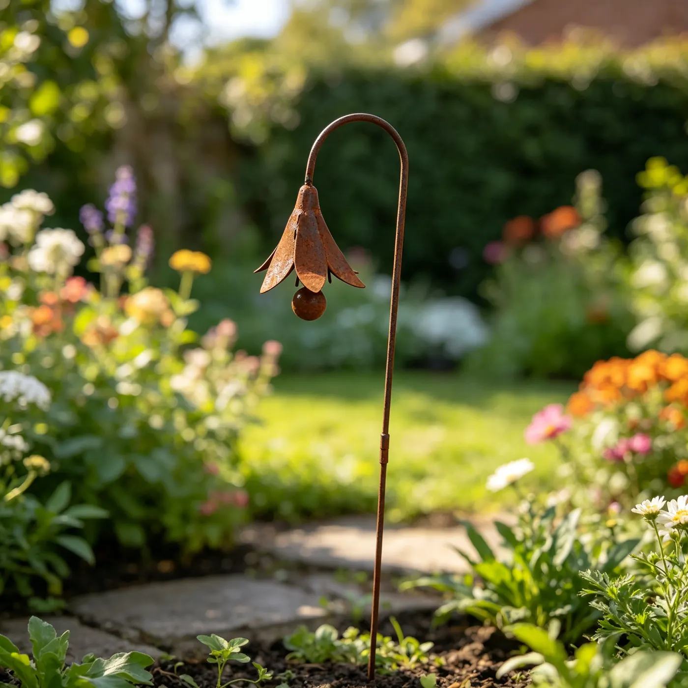 Single Bluebell Flower Garden Stake for Outdoor Decor - Image 4