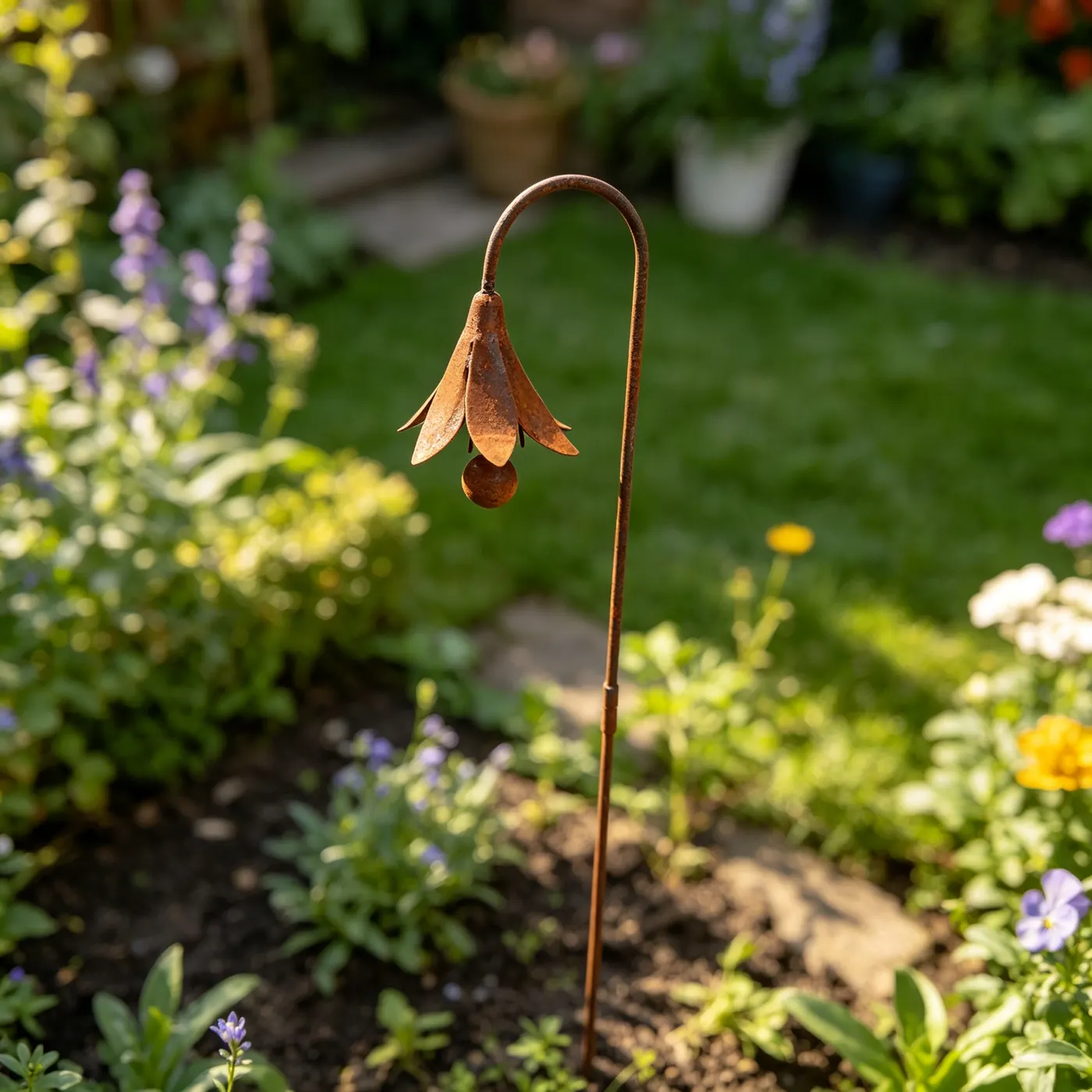 Single Bluebell Flower Garden Stake for Outdoor Decor - Image 7