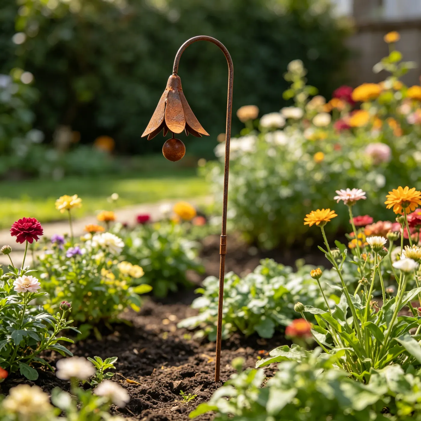 Single Bluebell Flower Garden Stake for Outdoor Decor - Image 9