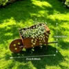 Rustic Wheelbarrow Planter for Garden and Patio Decor