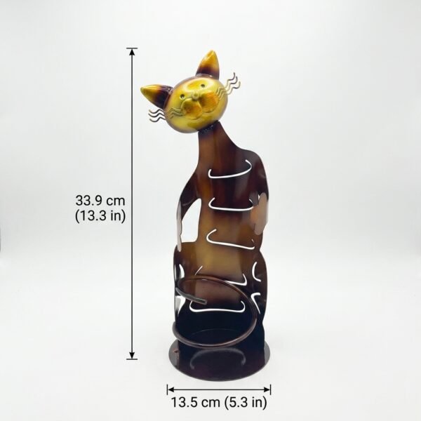 尺寸图 Hand-Painted Cat Wine Rack