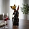 猫造型酒架红酒瓶_202605191543 Hand-Painted Cat Wine Rack