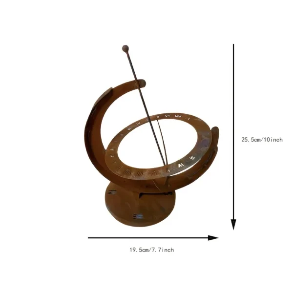 01_rustic-sundial The Rusted Sundial — Iron Garden Ornament — iron finish and product detail