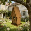 Rustic hanging house birdhouse for garden birds