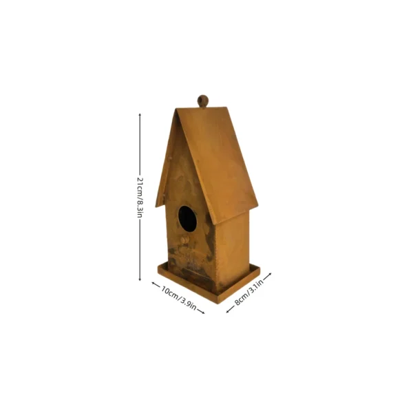 Rustic hanging house birdhouse for garden birds
