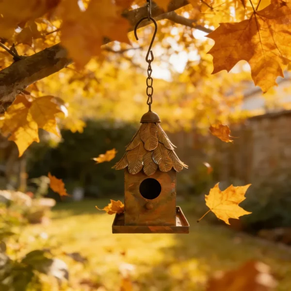05_rusty-birdhouse Rustic hanging birdhouse for garden birds