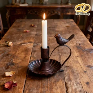 vintage bird shaped iron candle holder with handle vintage bird shaped iron candle holder with handle