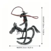 Western cowboy riding horse tabletop decor