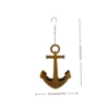 Rustic anchor hanging iron planter for garden and wall decor