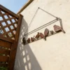Outdoor bird flock metal wall decor for garden and patio