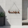 Outdoor bird flock metal wall decor for garden and patio