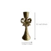 temu-bow-candle-holder-03 Vintage golden bow iron candle holder for tabletop decor