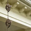 Bronze bee shaped iron rain chain for garden and outdoor decor