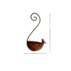 Rustic Hanging Bird Feeder and Bird Bath for Garden Decor - image 3