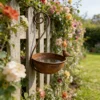 Rustic Hanging Bird Feeder and Bird Bath for Garden Decor - image 4