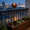 temu-lotus-ground-candle-holder-07 Rustic lotus flower ground stake candle holder for garden decor