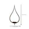 Rustic Teardrop Iron Candle Holder for Tabletop Decor - image 3