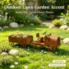 Rustic Iron Tractor Planter for Garden and Home Decor - image 5