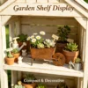 Rustic Iron Wheelbarrow Planter for Garden and Tabletop Decor - image 1
