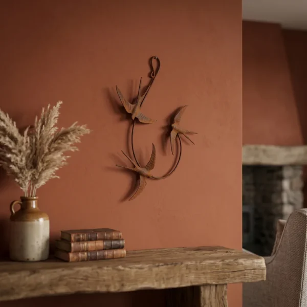 three-swallow-wall-art-03 Rustic Three-Swallow Wall Art for Entryway and Living Room