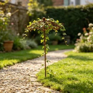 Rustic umbrella vine trellis for garden climbing plants