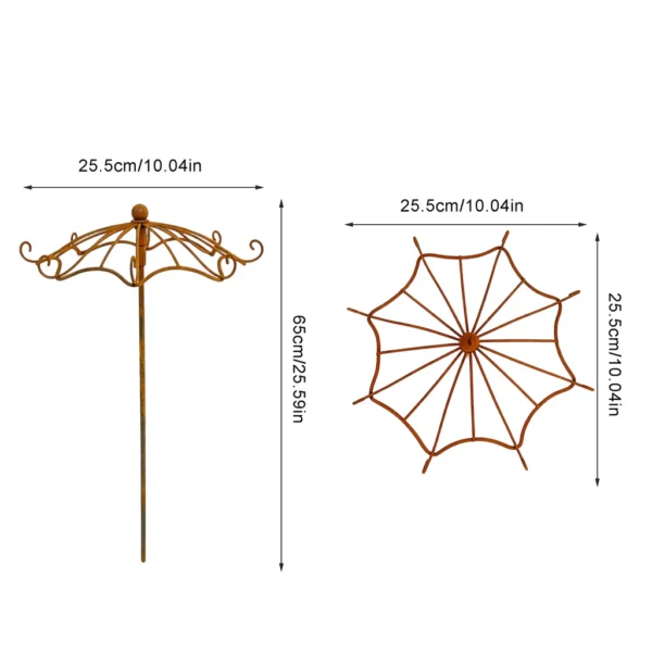 umbrella-vine-trellis-03 Rustic Umbrella Vine Trellis for Garden Climbing Plants