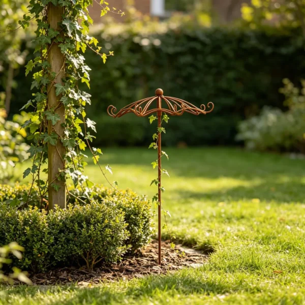 umbrella-vine-trellis-04 Rustic Umbrella Vine Trellis for Garden Climbing Plants