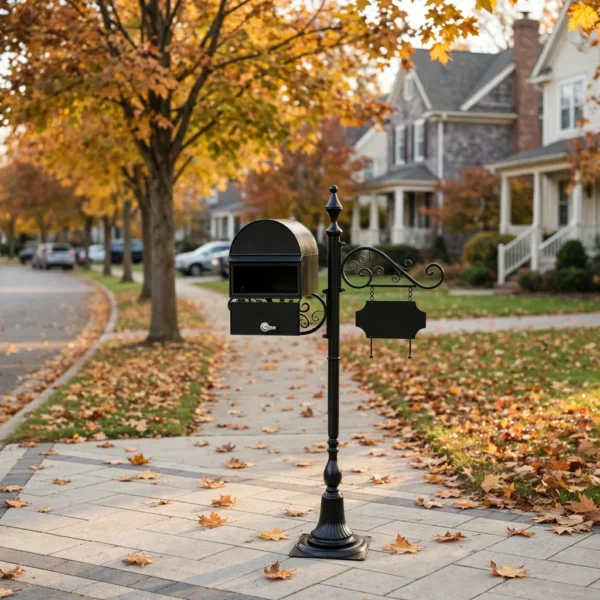 American Vintage Post Mailbox 2 American vintage post mailbox outdoor view