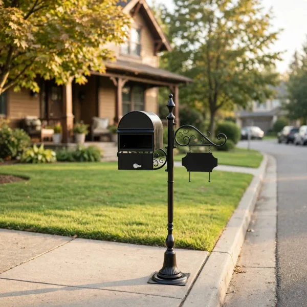 American Vintage Post Mailbox 3 American vintage post mailbox outdoor view